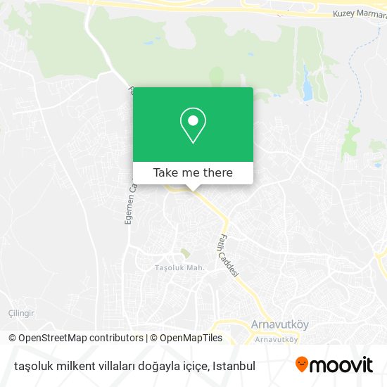 taşoluk milkent villaları doğayla içiçe map