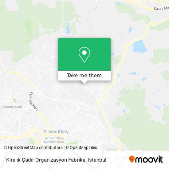 Kiralık Çadır Organizasyon Fabrika map
