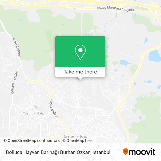 Bolluca Hayvan Barınağı Burhan Özkan map