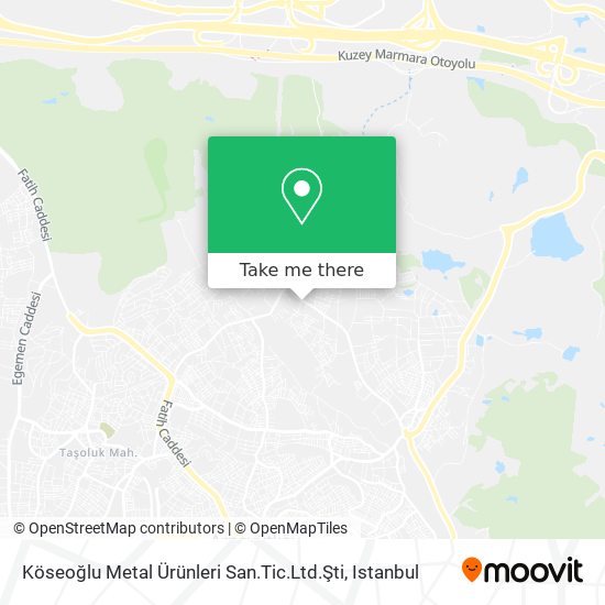 Köseoğlu Metal Ürünleri San.Tic.Ltd.Şti map