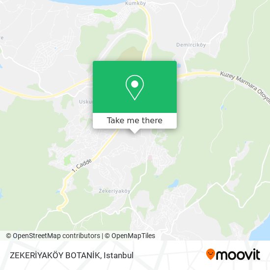 ZEKERİYAKÖY BOTANİK map