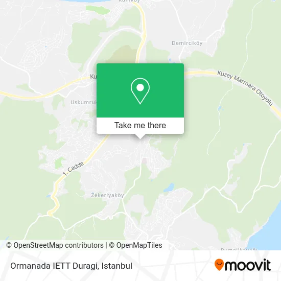 Ormanada IETT Duragi map