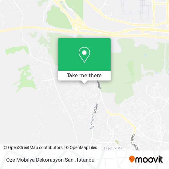 Oze Mobilya Dekorasyon San. map