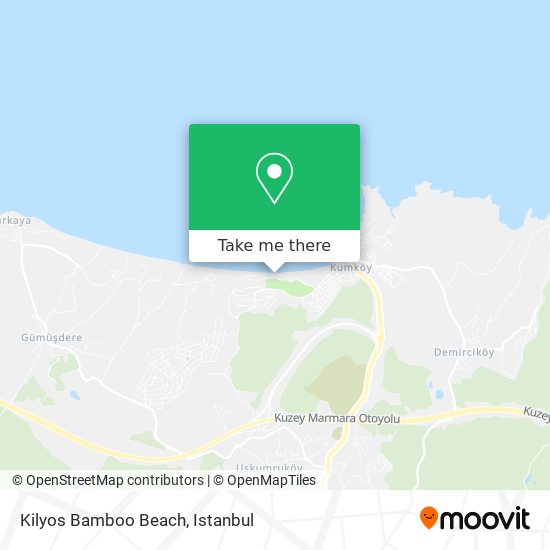 Kilyos Bamboo Beach map