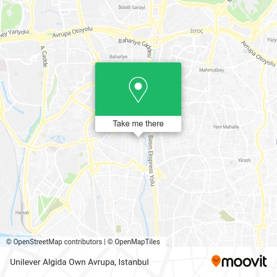 Unilever Algida Own Avrupa map