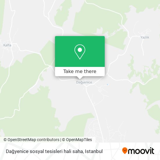 Dağyenice sosyal tesisleri hali saha map