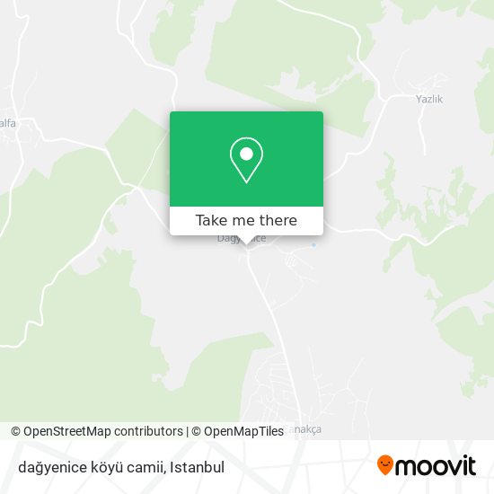 dağyenice köyü camii map