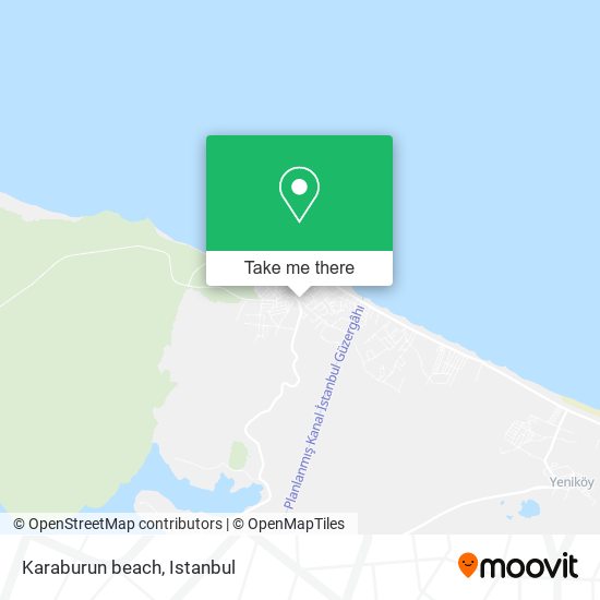 Karaburun beach map
