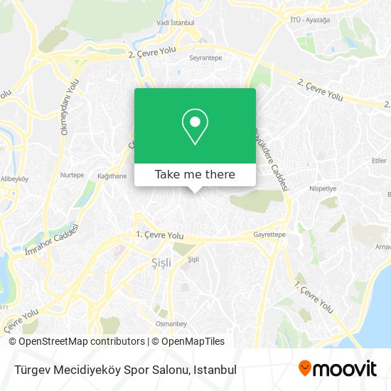 Türgev Mecidiyeköy Spor Salonu map