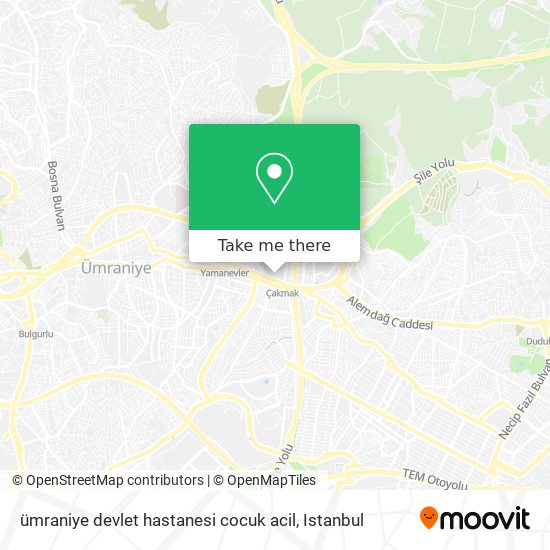 ümraniye devlet hastanesi cocuk acil map