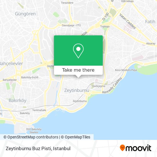 Zeytinburnu Buz Pisti map