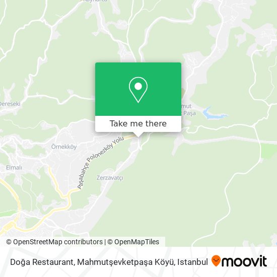 Doğa Restaurant, Mahmutşevketpaşa Köyü map