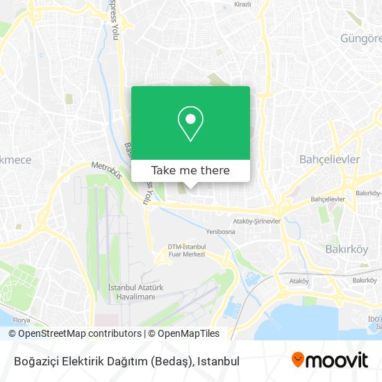 Boğaziçi Elektirik Dağıtım (Bedaş) map