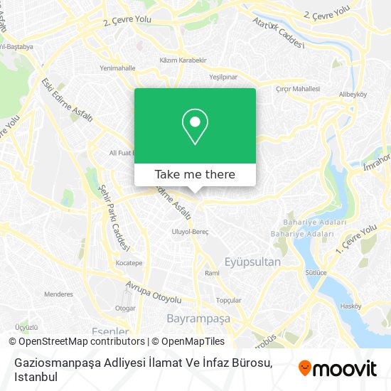 Gaziosmanpaşa Adliyesi İlamat Ve İnfaz Bürosu map