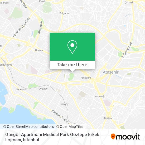 Güngör Apartmanı Medical Park Göztepe Erkek Lojmanı map