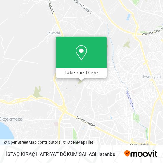 İSTAÇ KIRAÇ HAFRİYAT DÖKÜM SAHASI map