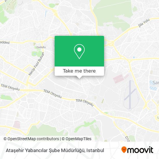 Ataşehir Yabancılar Şube Müdürlüğü map