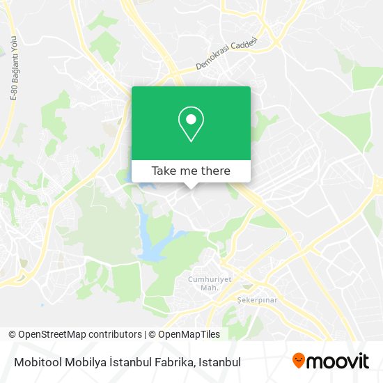 Mobitool Mobilya İstanbul Fabrika map