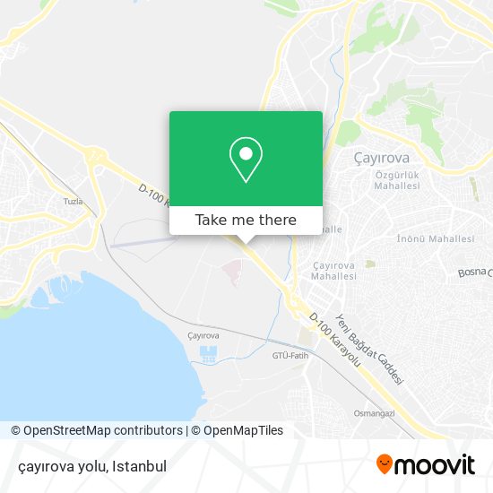 çayırova yolu map