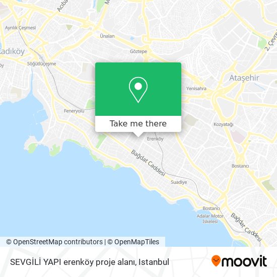 SEVGİLİ YAPI erenköy proje alanı map