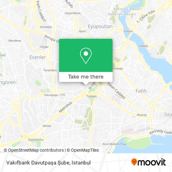 Vakıfbank Davutpaşa Şube map