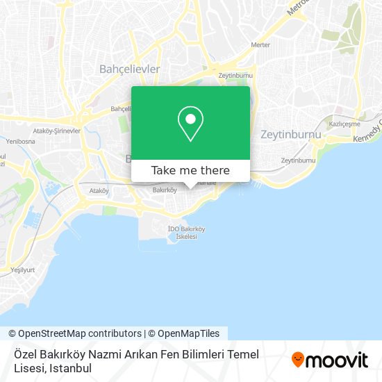 Özel Bakırköy Nazmi Arıkan Fen Bilimleri Temel Lisesi map