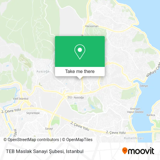 TEB Maslak Sanayi Şubesi map