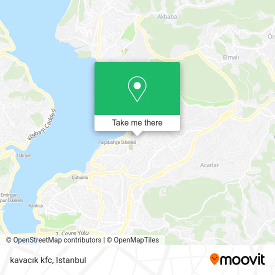 kavacık kfc map