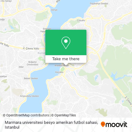Marmara universitesi besyo amerikan futbol sahasi map