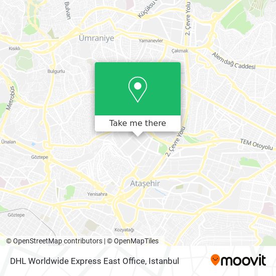 DHL Worldwide Express East Office map