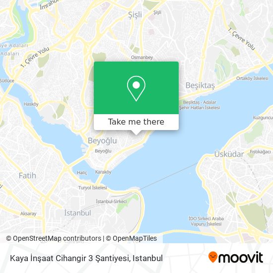 Kaya İnşaat Cihangir 3 Şantiyesi map