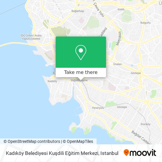 Kadıköy Belediyesi Kuşdili Eğitim Merkezi map