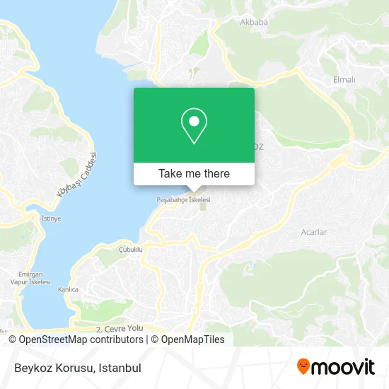 Beykoz Korusu map