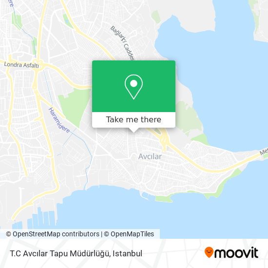 T.C Avcılar Tapu Müdürlüğü map