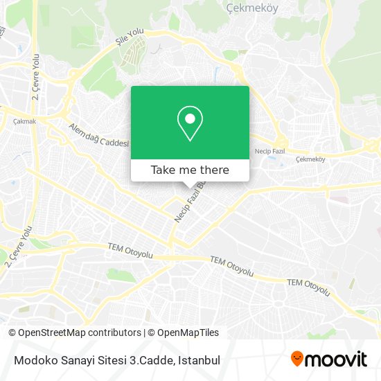 Modoko Sanayi Sitesi 3.Cadde map