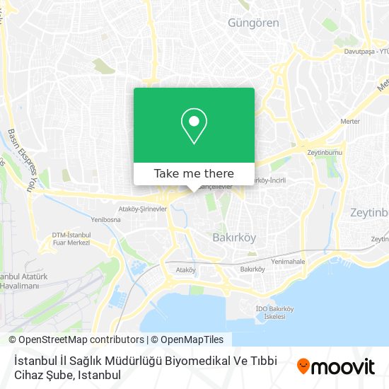 İstanbul İl Sağlık Müdürlüğü Biyomedikal Ve Tıbbi Cihaz Şube map