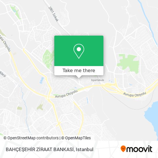 BAHÇEŞEHİR ZİRAAT BANKASİ map