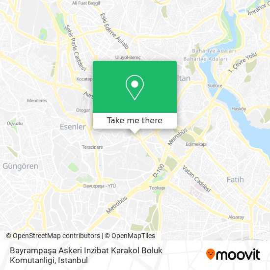 Bayrampaşa Askeri Inzibat Karakol Boluk Komutanligi map