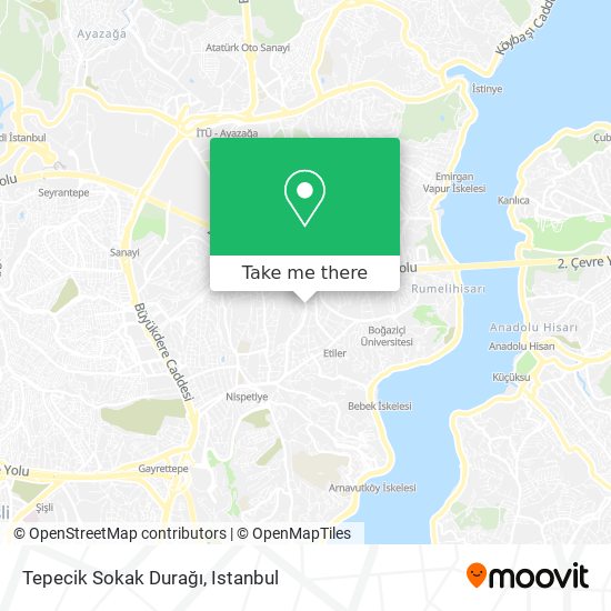 Tepecik Sokak Durağı map