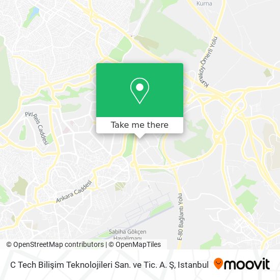 C Tech Bilişim Teknolojileri San. ve Tic. A. Ş map