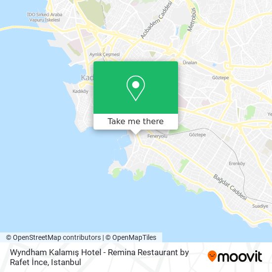 Wyndham Kalamış Hotel - Remina Restaurant by Rafet İnce map