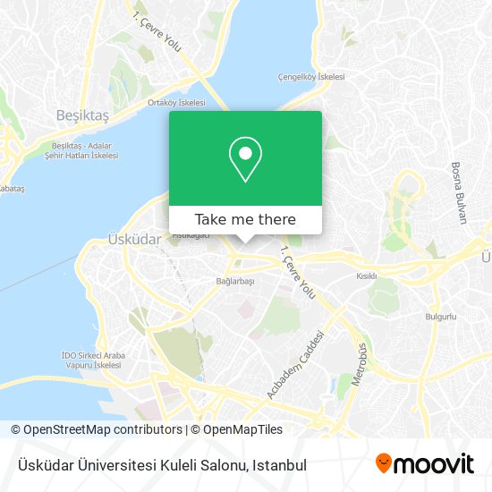 Üsküdar Üniversitesi Kuleli Salonu map
