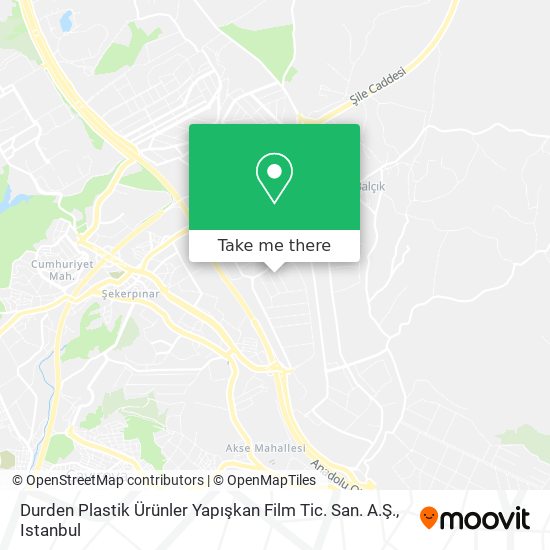 Durden Plastik Ürünler Yapışkan Film Tic. San. A.Ş. map