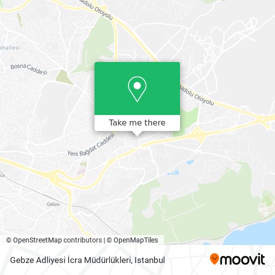 Gebze Adliyesi İcra Müdürlükleri map