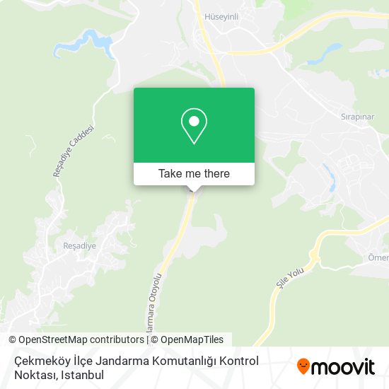 Çekmeköy İlçe Jandarma Komutanlığı Kontrol Noktası map