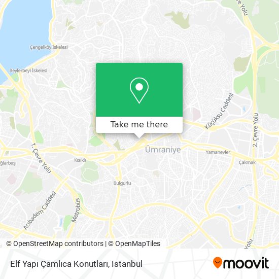 Elf Yapı Çamlıca Konutları map