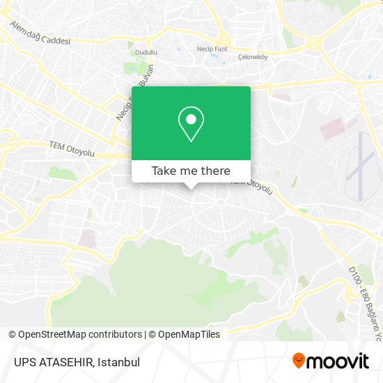 UPS ATASEHIR map