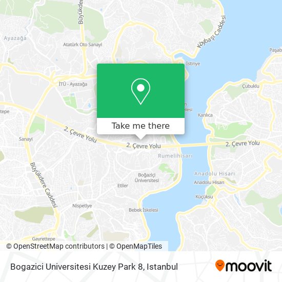 Bogazici Universitesi Kuzey Park 8 map