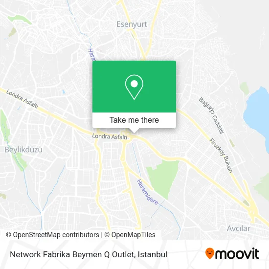 Network Fabrika Beymen Q Outlet map