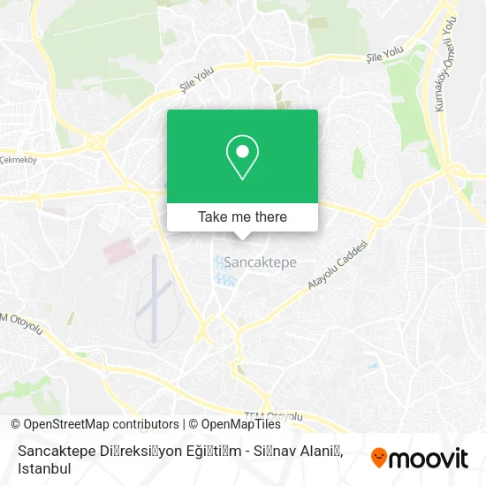Sancaktepe Di̇reksi̇yon Eği̇ti̇m - Si̇nav Alani̇ map